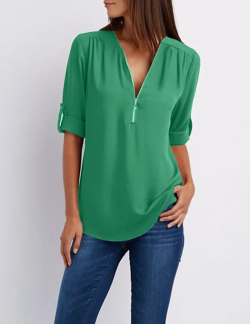 Samantha - Long Sleeve Blouse