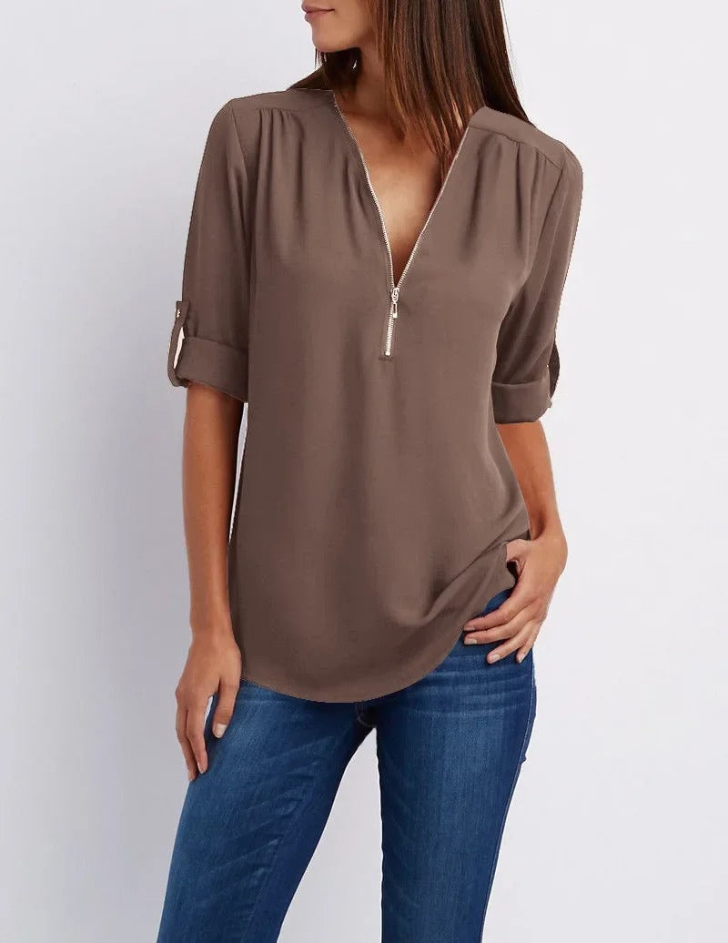 Samantha - Long Sleeve Blouse