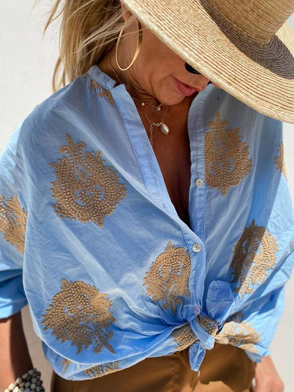 Ila - Stylish Embroidered Shirt