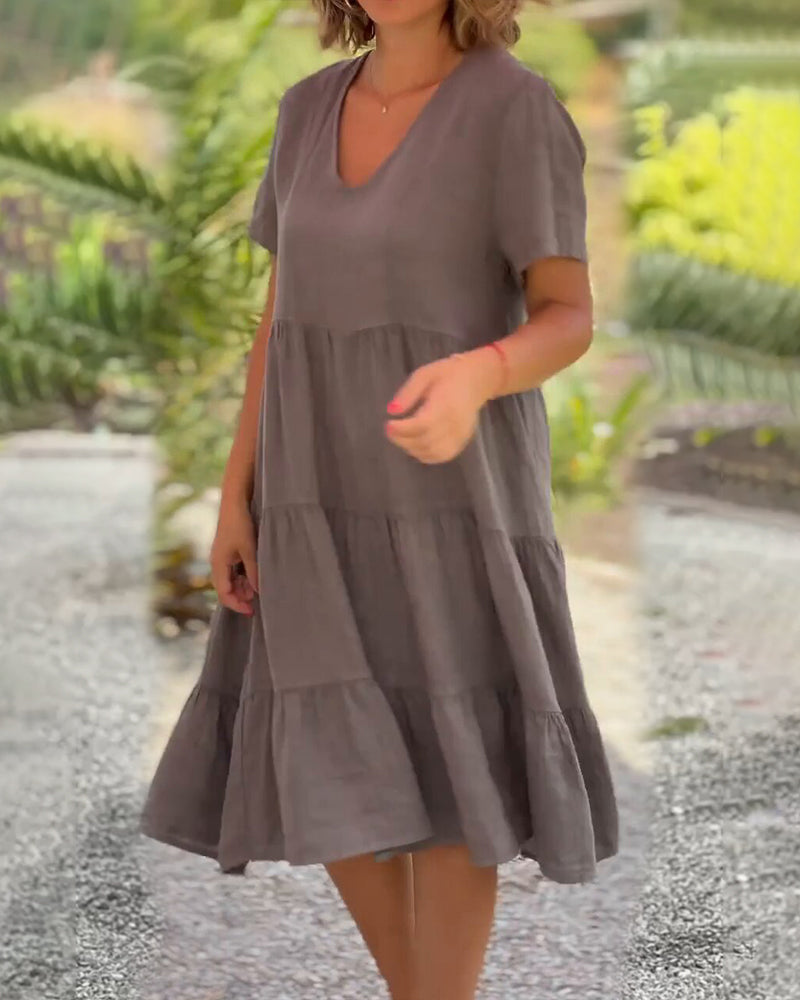 Azari - V-Neck Dress