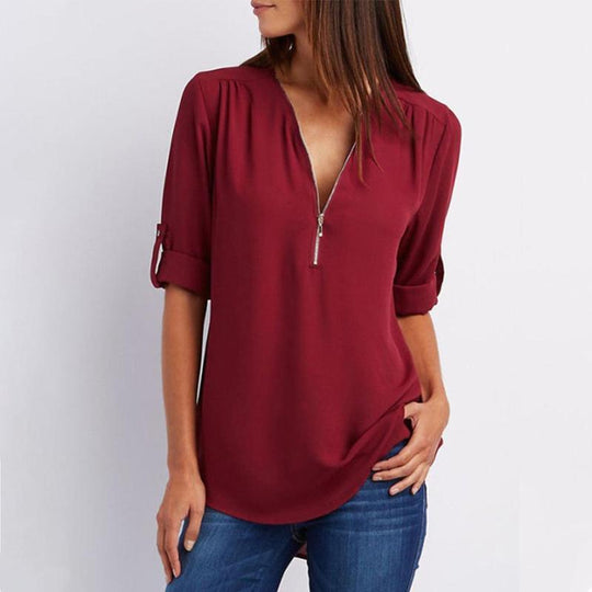 Samantha - Long Sleeve Blouse