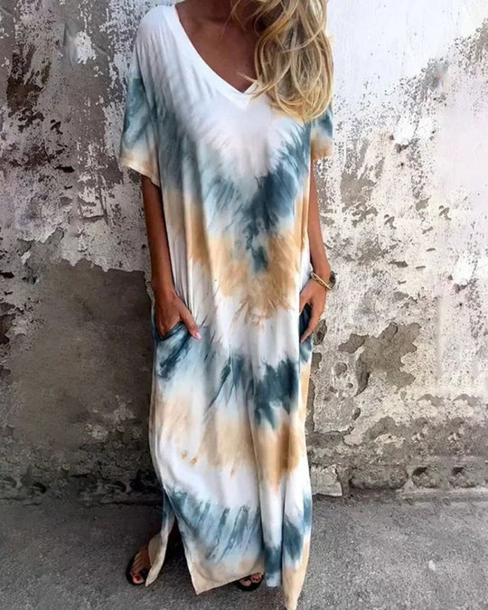 Leah - Tie Dye Boho Dress