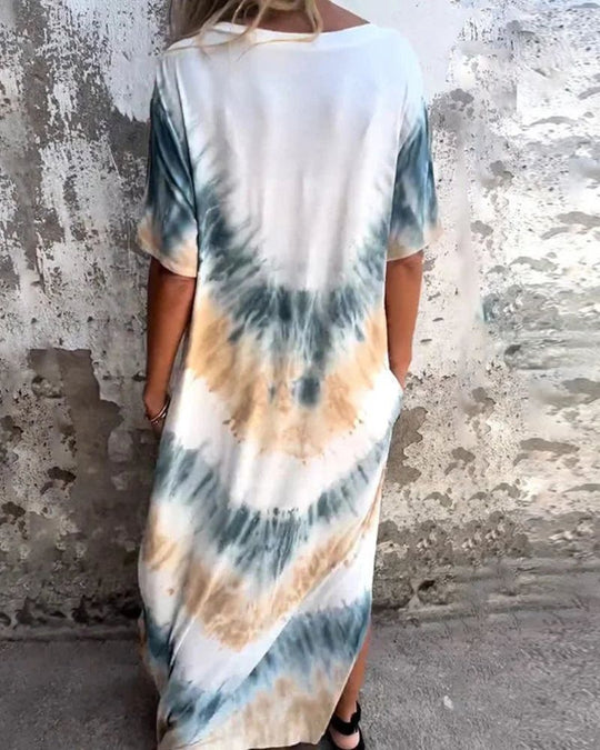 Leah - Tie Dye Boho Dress