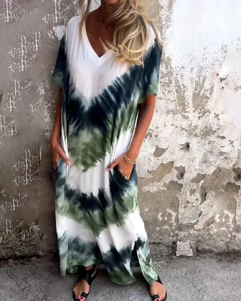 Leah - Tie Dye Boho Dress