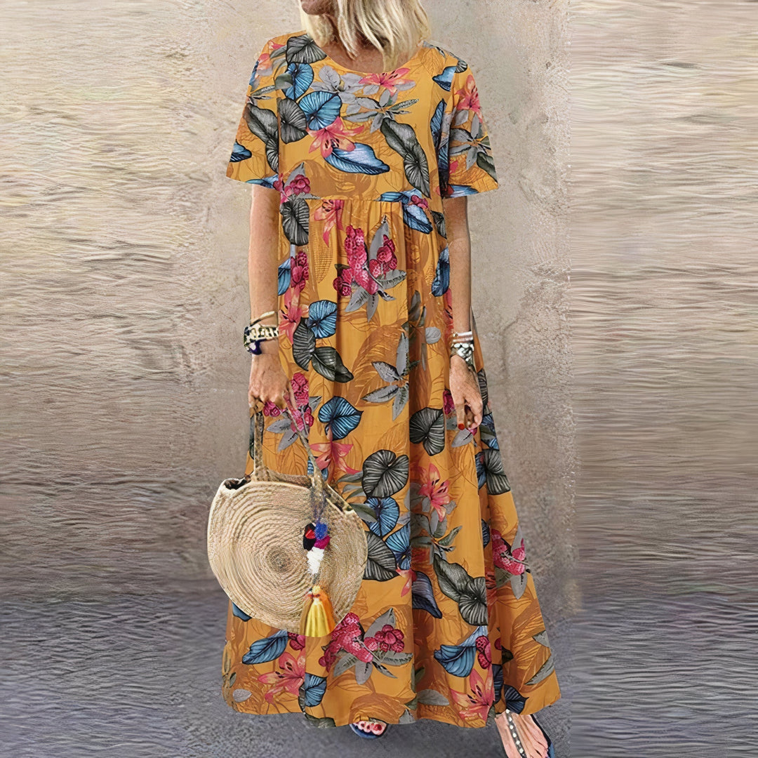 Armani - Vibrant Floral Maxi Dress