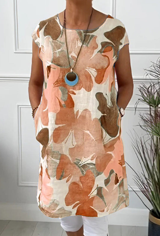 Mika -  Comfortable dress with butterfly print