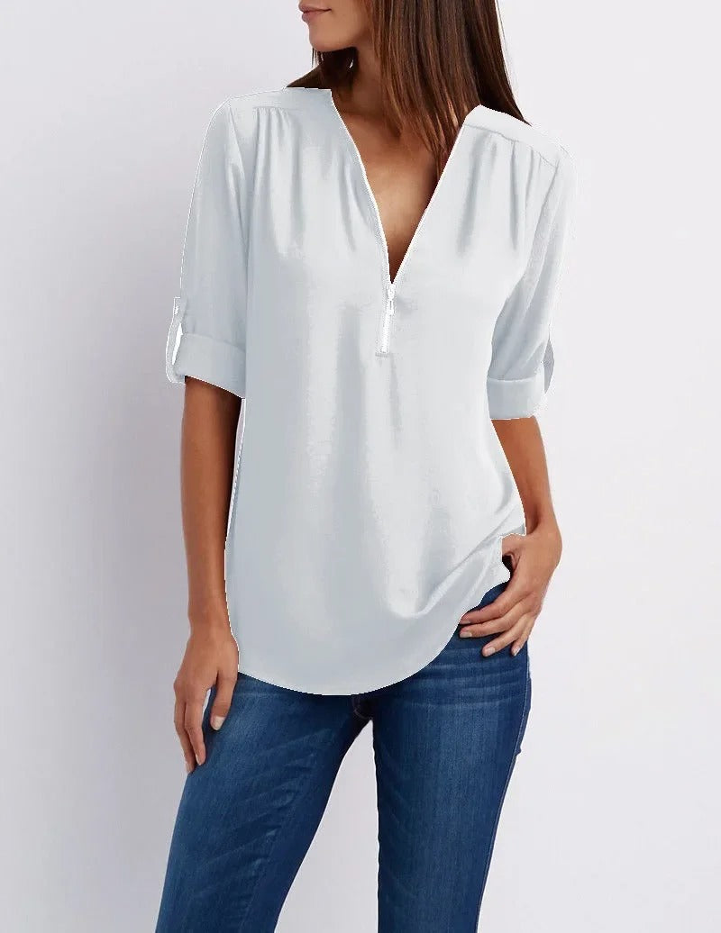 Samantha - Long Sleeve Blouse