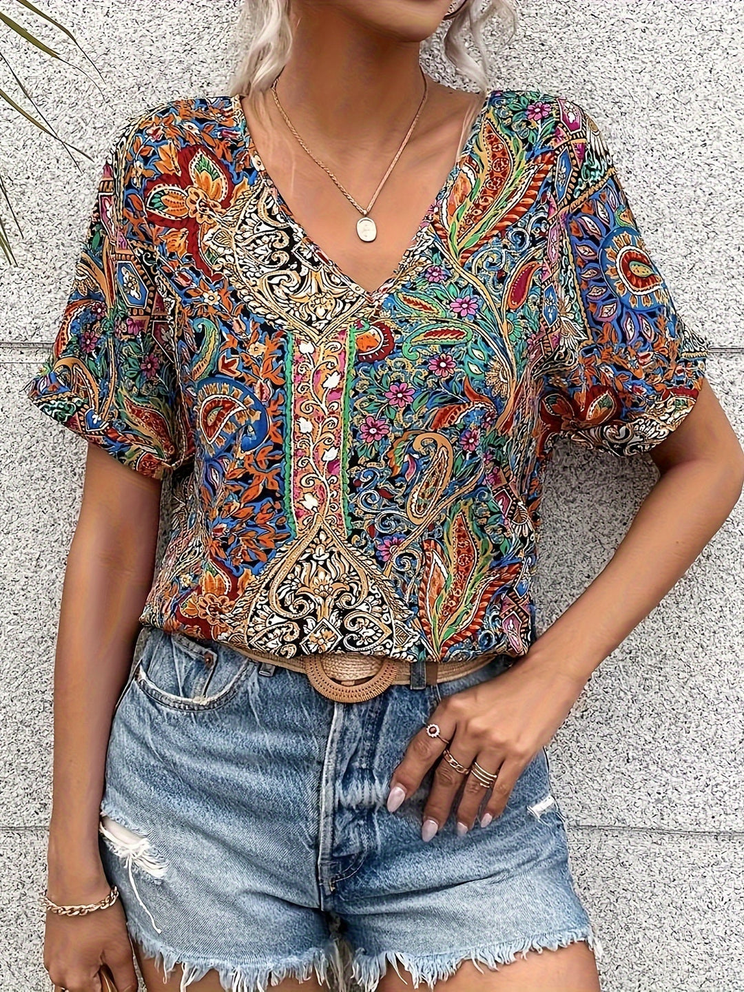 Sasha - V-Neck Blouse