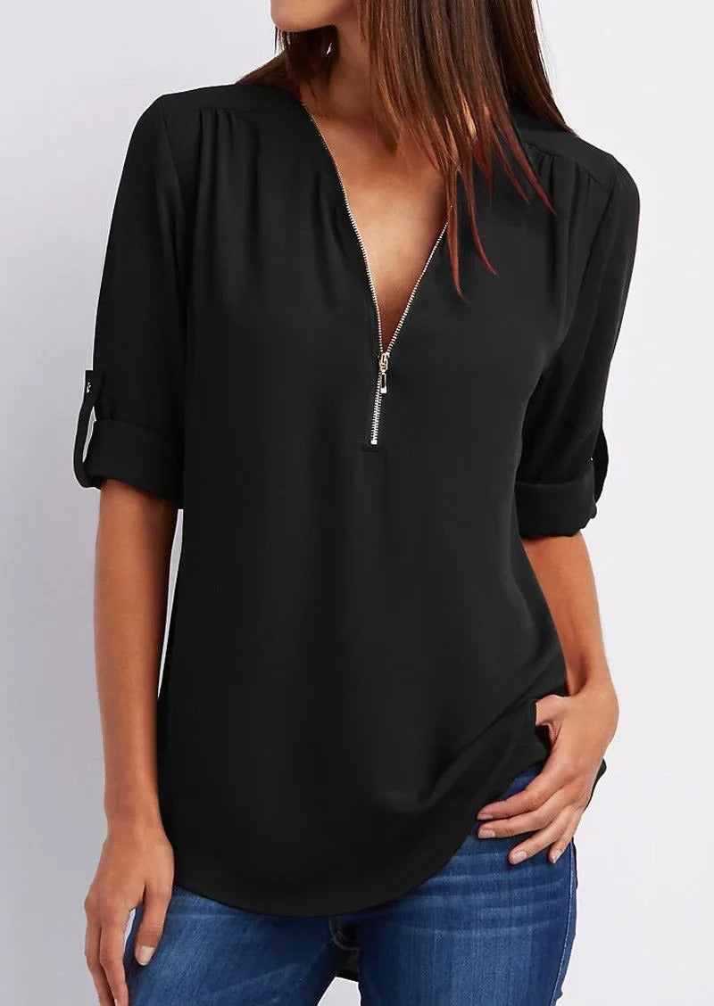 Samantha - Long Sleeve Blouse