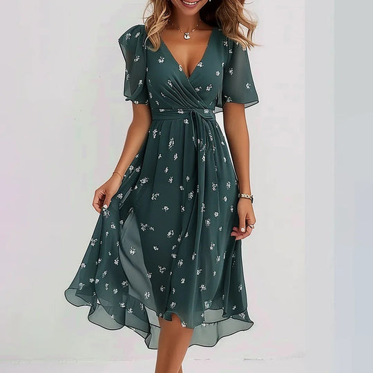 Jey - Elegant short sleeve dress