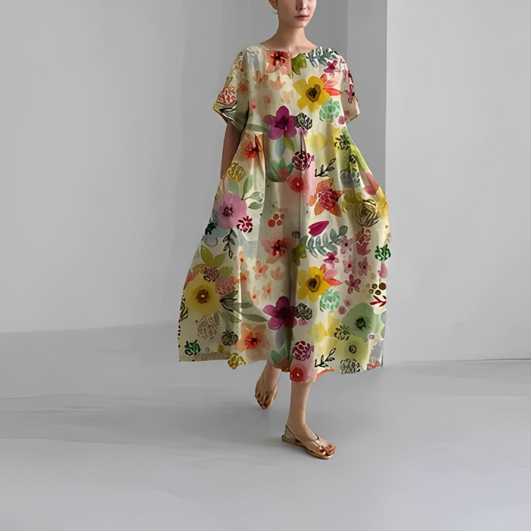 Julia - Boho Floral Spring Dress