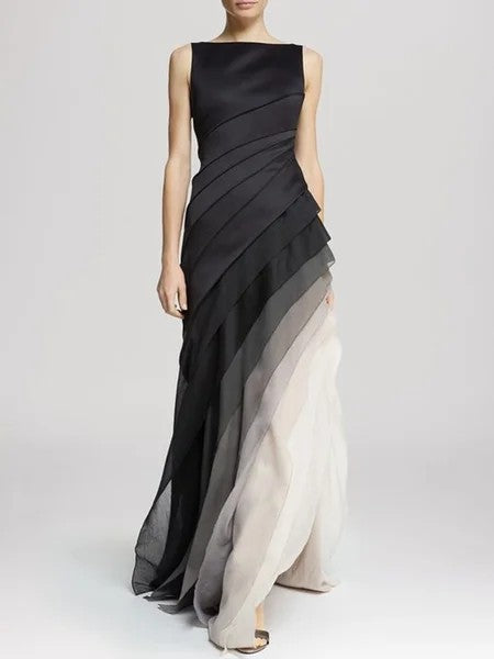 Gina - Elegant sleeveless maxi dress