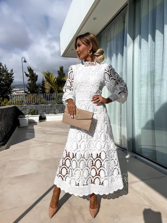 Georgia™ - Stylish French Lace Dress