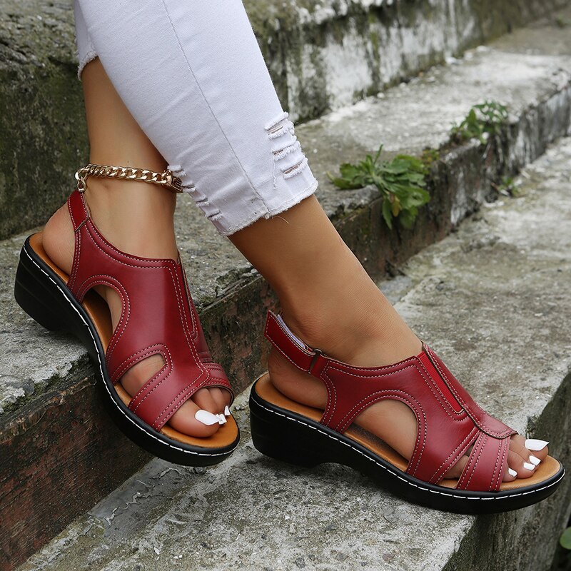 Janet - Orthopedic Leather Sandals