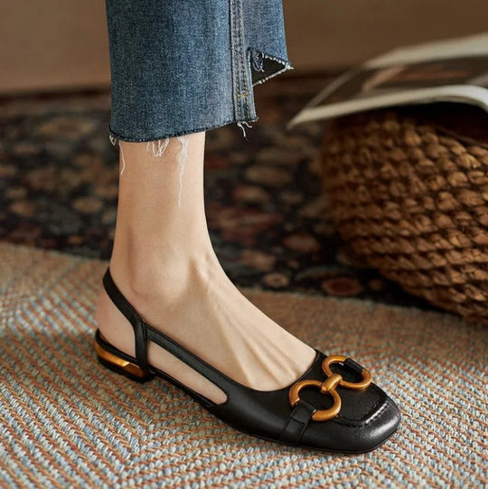 Mina | Orthopedic Leather Buckle Sandals