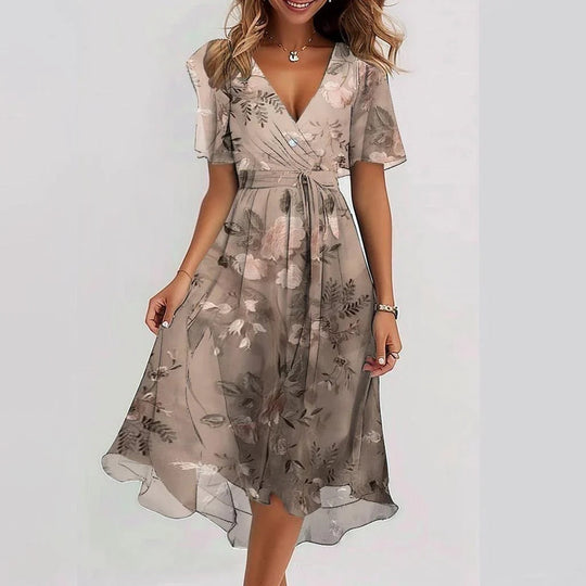 Jey - Elegant short sleeve dress