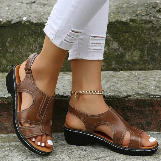 Janet - Orthopedic Leather Sandals