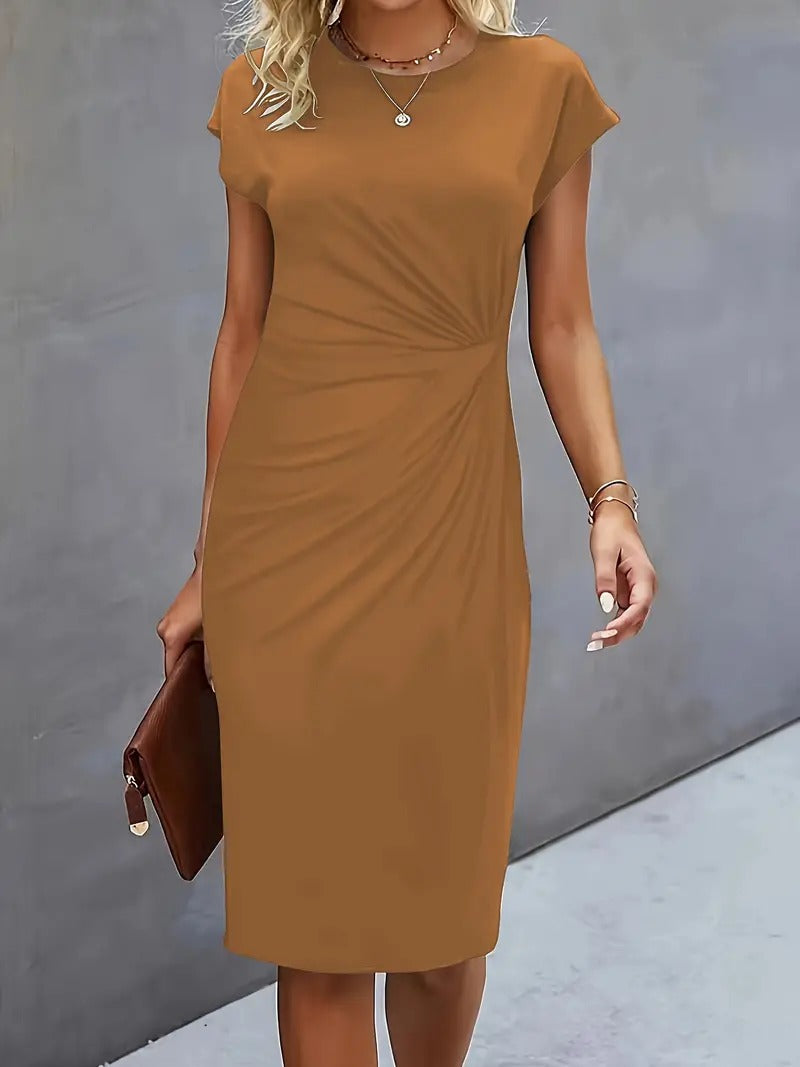 Quenti - Casual round neck dress