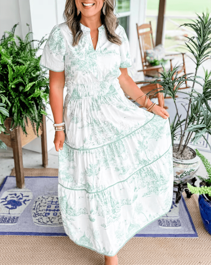 Adrianna - Classic Charm Maxi Dress