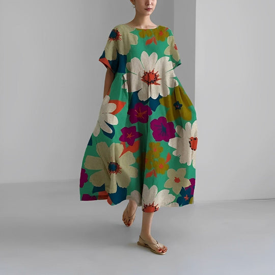 Julia - Boho Floral Spring Dress