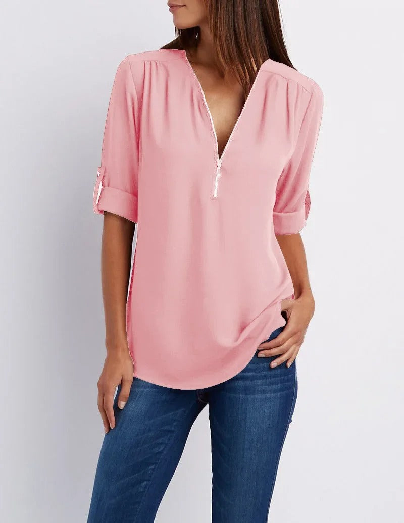 Samantha - Long Sleeve Blouse