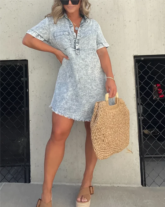 Brielle - Denim Shirt Dress