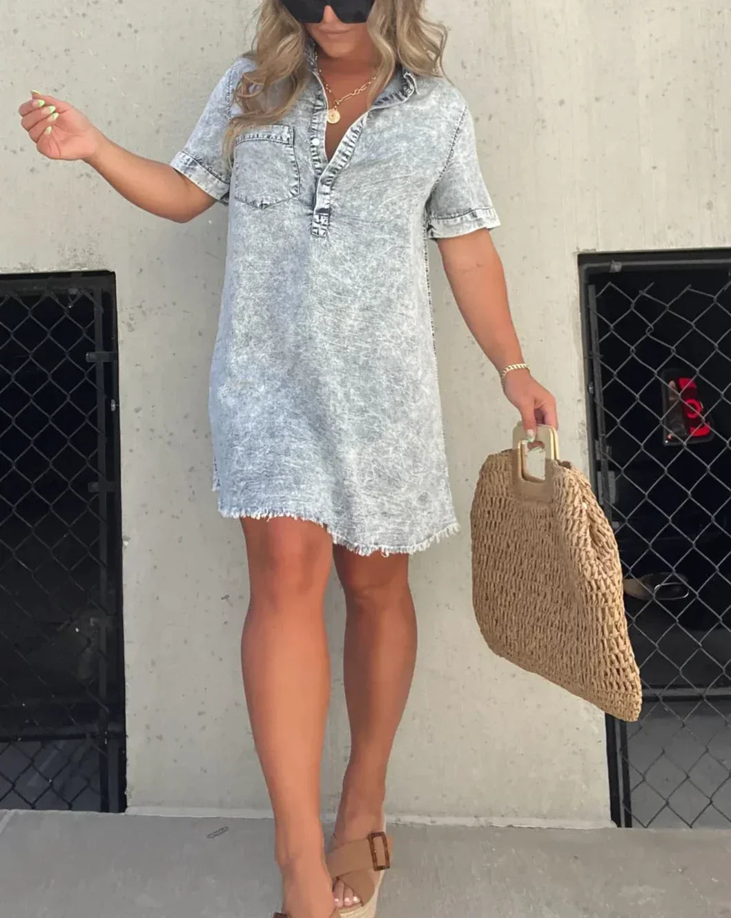 Brielle - Denim Shirt Dress