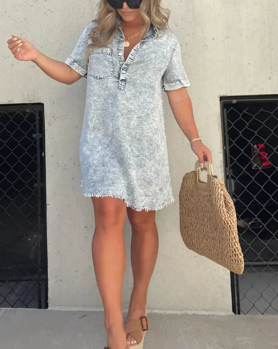 Brielle - Denim Shirt Dress