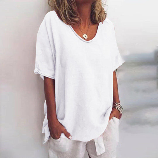 Selena - Soft Loose Fit Tummy Covering Shirt