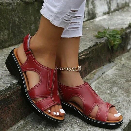 Janet - Orthopedic Leather Sandals